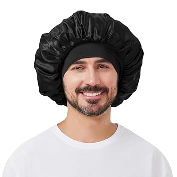 3Pcs Silk Bonnet for Women + 1Pc Bonnet for Men