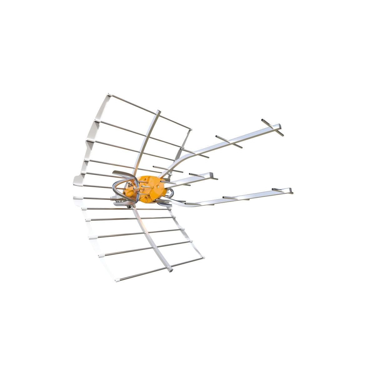 TELEVES 148921 - Antena de TV para rateau Terrestre Ellipse UHF (C21-48) G 38dBi LTE700 + alimentación 12V