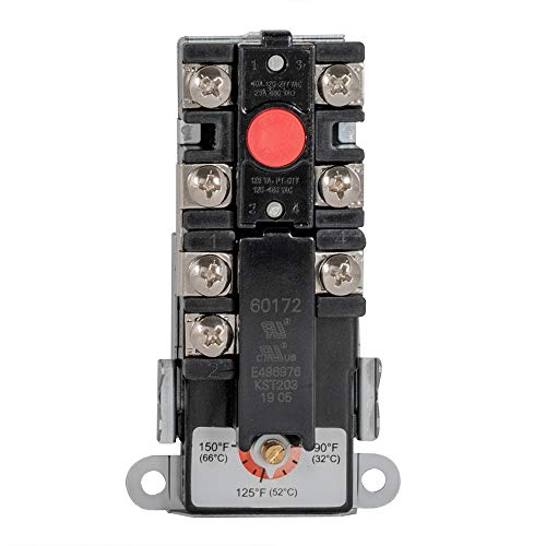 Eastman 60172N Double Throw Upper Element Thermostat For Water Heaters Easx1, Black #TOP1