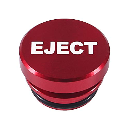Image of 3 Pack Billet Aluminum Car Cigarette Lighter Plug Replacement, EJECT Button Universal Push Button Fits Most Automotive Vehicles (Red EJECT & FIRE & PANIC)