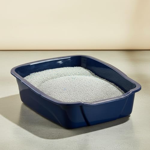 Arenero grande para gatos con bordes anti salpicaduras miniatura 3