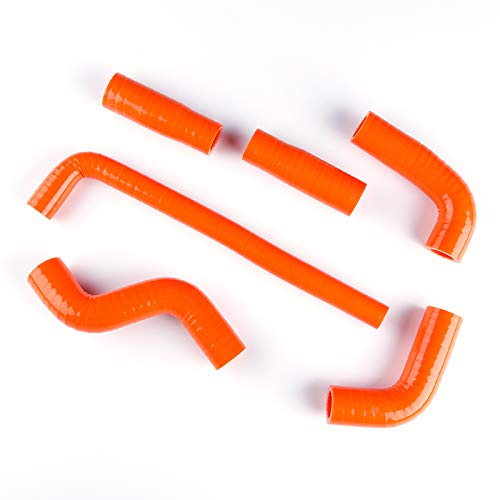 Kit tubo di raffreddamento in silicone per KTM 400 EXC/450 EXC/525 EXC 2002 2003 2004 2005 2006 Arancione