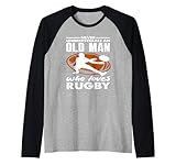 Rugbyspieler Never Underestimate An Old Man Raglan