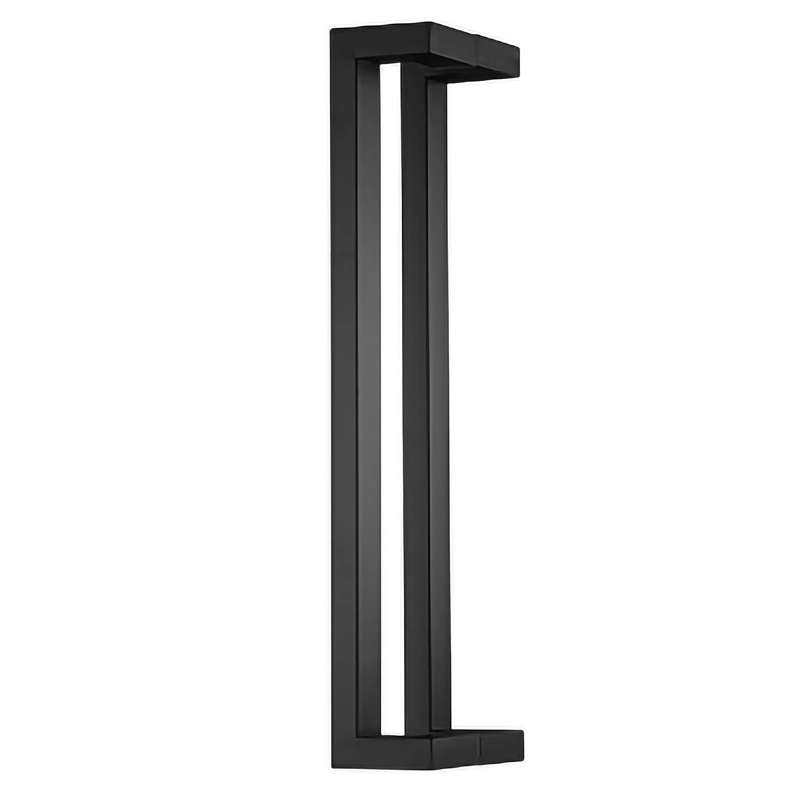 SaryEdge Barn Door Handle Shower Door Handle Stainless Steel,Large Sliding Glass Door Handle,60/80/120cm Long,Easy to Install,Black-23.6in (60cm),Black-23.6in (60cm)