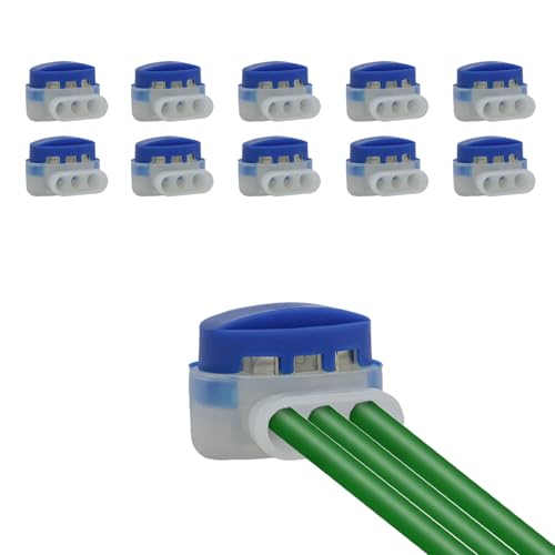 ALLY-MAGIC Kabelverbinder Mähroboter,Kabelverbinder Wasserdicht,10 Stück Mähroboter Kabelverbinder,Kabel Verbinder Anschlussklemmen Kabelklemmen für Rasenmäher Mähroboter E23-DLLJQ