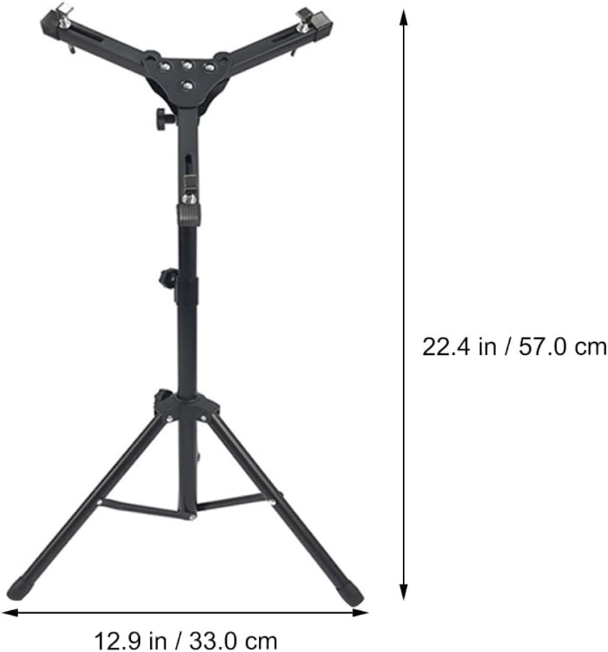 Totority 1pc Adjustable Dumb Snare Drum Bracket Practice Pad Stand for Beginners and Material Height Adjustable for Jazz Drum Skills Training