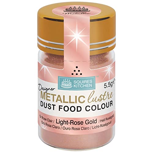 Squires Kitchen Designer Light Rose Gold Metallic Lustre Dust 5.5g