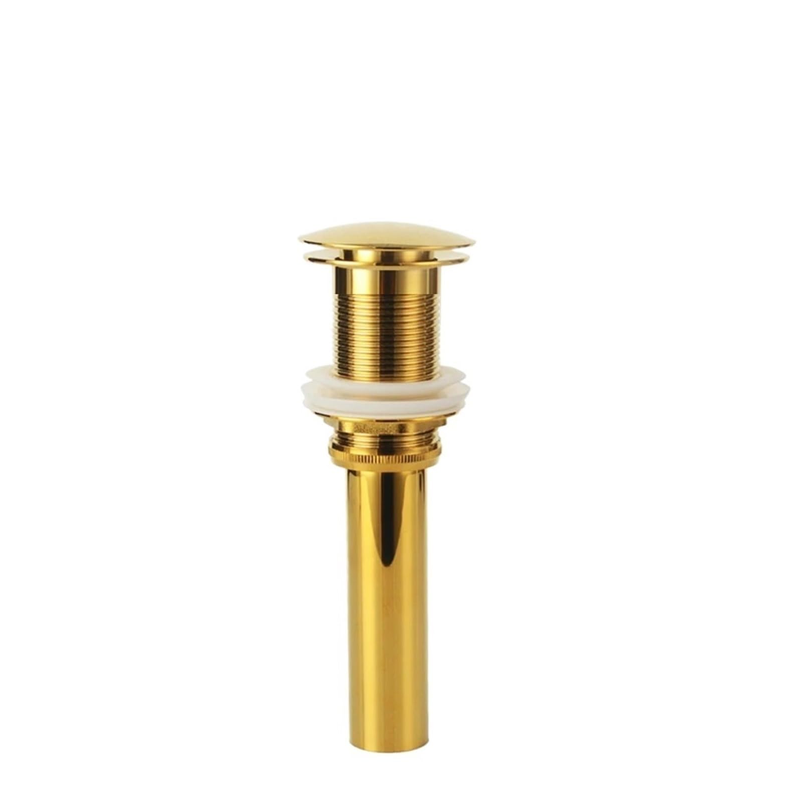 Pop Up Clack, Pop Up Sink Plug Replacement Brass Bathroom Basin Drain Valve Bounce Filter Multicolor(Golden No Overflow)