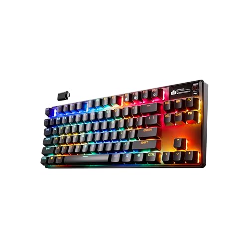 Apex Pro TKL Wireless Gen 3 Tastiera Wireless Gaming - HyperMagnetic OmniPoint 3.0 switch - Attuazione regolabile - Innesco rapido - Tocco rapido/SOCD - OLED - RGB - USB-C - US QWERTY - Tastiera gaming - Immagine 9