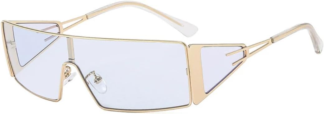 Sunglasses Women Men Oversized Gradient Goggle Steampunk Eyeglasses