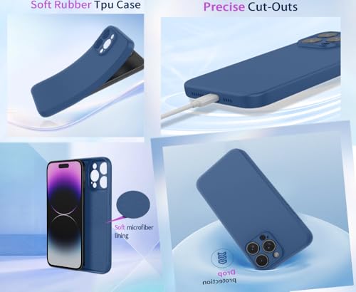 Coque antichoc iPhone 14 Pro Max silicone liquide fin vert anti-chute - 4