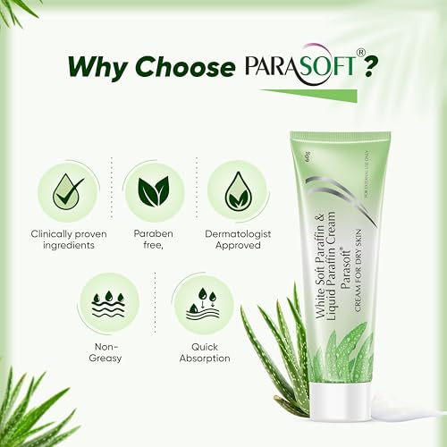 Parasoft Moisturizing Cream with Aloe Vera - 60g (Pack of 8) | Deep Hydration Intense Moisturizer for Dry & Dehydrated Skin, Non-Greasy, All-Season Daily Skincare, Dermatologist Tested, Paraben-Free