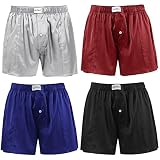 LilySilk Seide Boxershorts Unterhosen Weich Tailliert für Herren in vielen Farben 4er Pack XL Verpackung MEHRWEG