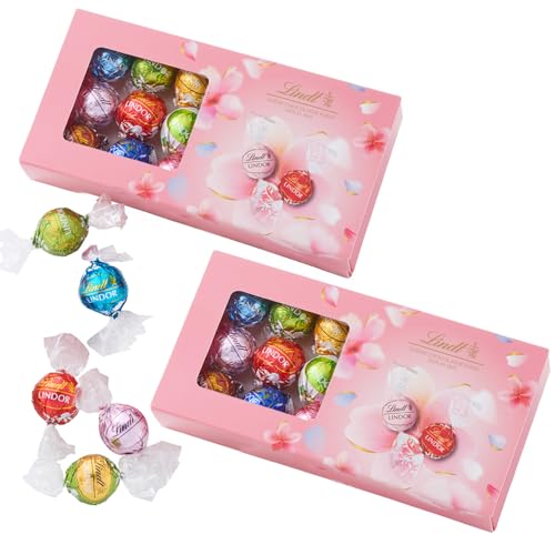 【 Lindt 公式】リンツ チョコレート リンドール テイスティングセット 16個入×2個セット シーズナル 母の日 ギフト プレゼント ショッピングバッグ付の商品画像（Amazon）