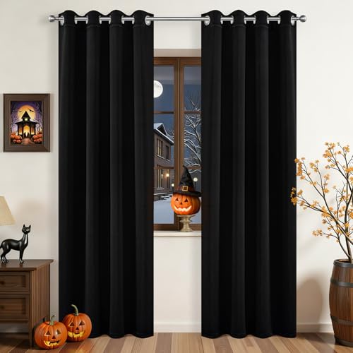 Joydeco Blackout Curtains 108 Inch 2 Panels