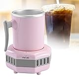 ❄【MULTIPLES FORMAS DE USO】：Taza de refrigeración de sobremesa Vierta la bebida o el agua directamente en la taza. La segunda forma: poner la lata de bebida o la botella de cerveza en el refrigerador - encender el interruptor de encendido.