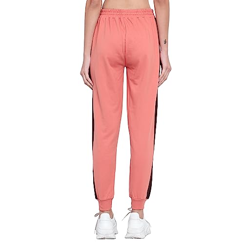 Image of BLUE STAR SHARK Women's Cotton Loopknit Track Pants | Comfortable Lounge Pants for Summer | Casual Pyjamas, Nightwear, Gym, Yoga, Sports, Running | Relaxed Fit Everyday Comfort