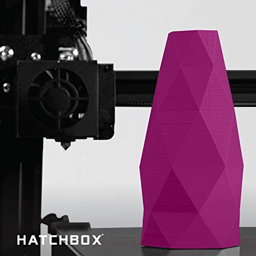 Image of HATCHBOX 1.75mm Purple PLA 3D Printer Filament, 1 KG Spool, Dimensional Accuracy + /- 0.03 mm, 3D Printing Filament