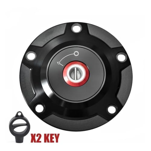Bouchon de réservoir CNC antivol en aluminium taillé masse pour Aprilia RSV4 1100