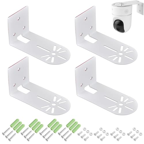 4er-Packung Kamera Halterung,Stahlmaterial Kamera Wandhalterung Einfache Installation Halterung für Überwachungskamera,Zubehör für Sicherheitsüberwachungssysteme im Innen Und Außenbereich 4er-Packung Kamera Halterung,Stahlmaterial Kamera Wandhalterung Einfache Installation Halterung für Überwachungskamera,Zubehör für Sicherheitsüberwachungssysteme im Innen Und Außenbereich