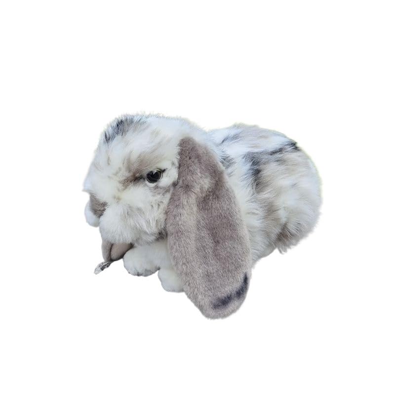 Peluche Lapin aux Oreilles Tombantes de 26 cm réaliste et douce