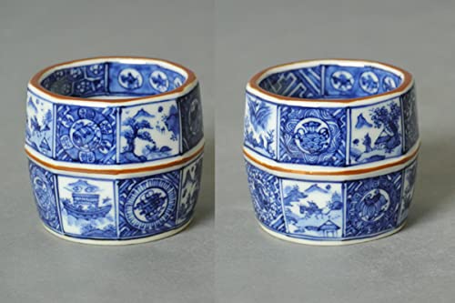 Amazon.co.jp: ∞ 南 美 ∞ 林淡幽 祥瑞 十角 帯山水 皆具 共箱・共布