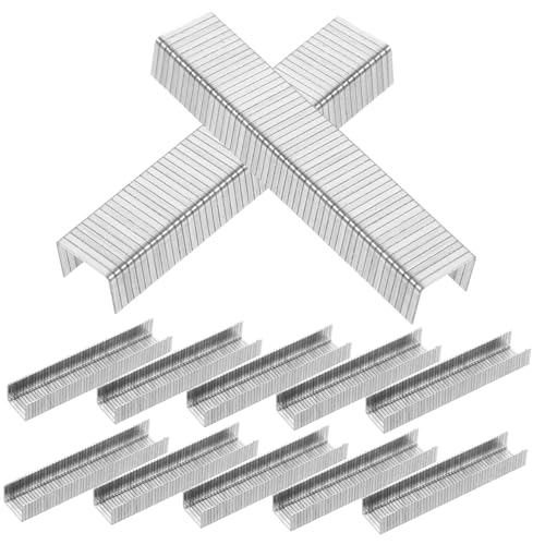 Vaguelly 1000 Piezas código de uñas staple grapas para carpintería angosto grapas de estrecha grapas neumáticas plafon madera grapas brad grapas grapadoras electricas acero carbono
