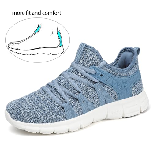 Image of INZCOU Running Shoes Lightweight Tennis Shoes Non Slip Gym Workout Shoes Breathable Mesh Walking Sneakers