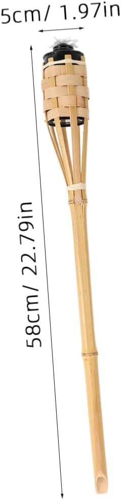 TEHAUX 2pcs Torch Oil Lamp Handmade Outdoor Garden Decoration for Lawn and Patio for Weddings and Festivals Lightweight and Easy to Install