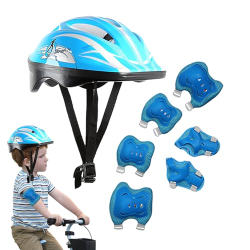 Juego de protecciones para monopatín, kit de seguridad para niños para patinaje sobre ruedas | Equipo de protección para monopatín, scooter, patinaje sobre ruedas y bicicleta