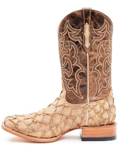 Cody James Men's Exotic Pirarucu Western Boot Broad Square Toe - Bbme-1023