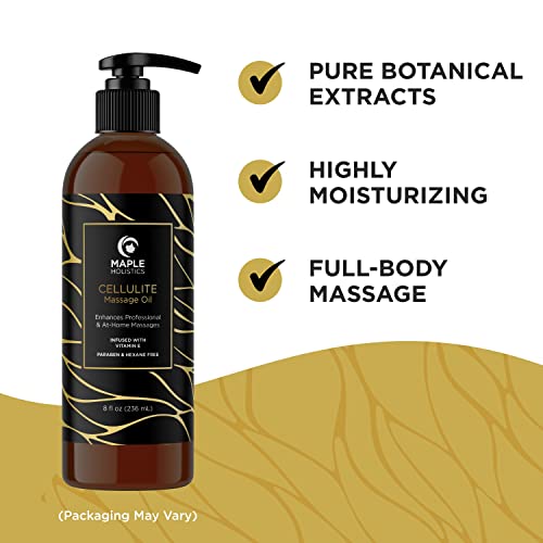 Advanced Anti Cellulite Massage Oil - Skin Tightening Cellulite Oil For Thighs And Body Firming And Stretch Marks - Skin Firming And Slimming Massage Oil With Body Sculpting Essential Oils For Skin #TOP2
