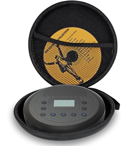 Tagbarer CD Player Tasche, Reise Tasche für MONODEAL Tragbare CD Player, auch kompatibel mit Anderen tragbare CD Players