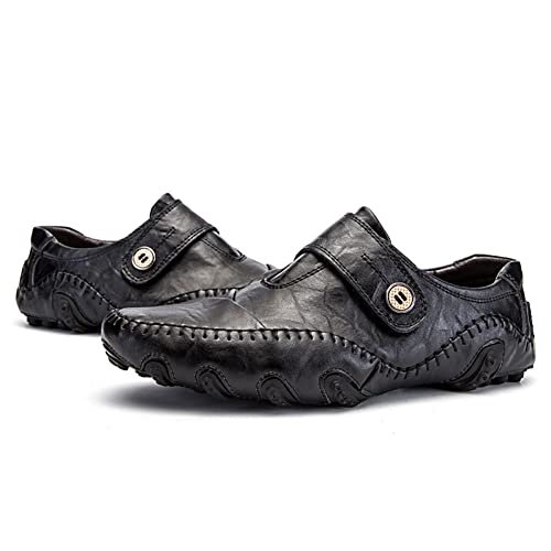 ASWILL Men's Genuine Leather Casual Driving Loafers #TOP1