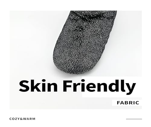 Image of DICUIRD Slipper Socks for Women,Fuzzy House Indoor Boots Slippers with Soft Soles,Warm Cozy Fluffy Sherpa Lined Booties Socks with Non Slip Bottom