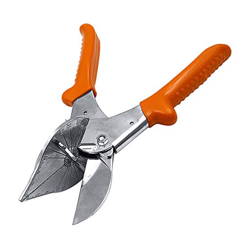 WMLBKQuarter Round Cutting Gasket Shears 45-135 Degree Multi Angle Trim Cutter PVC Cutting Tool Angle Miter Shears
