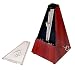 Wittner 802k Metronome with Plastic Case Mahogany with Clear Cover