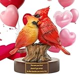 Statue d'oiseaux inséparables – Figurine décorative romantique pour la maison et le bureau | Sculpture élégante d'oiseaux en résine pour la Saint-Valentin, un mariage, une présentation de table
