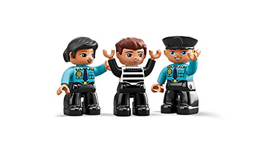 Duplo Town Stazione di Polizia, Luce e Suono, Auto della Polizia, Cella e 2 Figure di Poliziotti, Giocattoli per Bambini, 10902 - Lego - Immagine 7