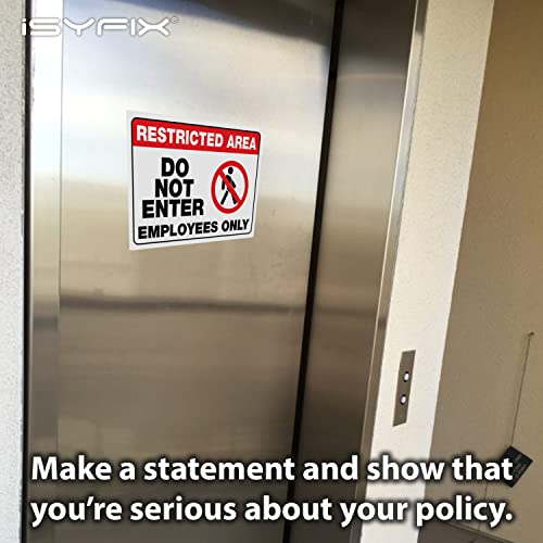 Stickers Restricted Area iSYFIX pour sécuriser les bureaux et commerces - 6