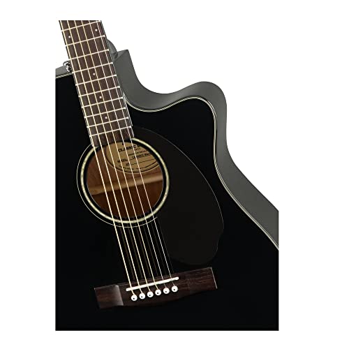Fender CC-60SCE WN BK Guitare folk - Les Beatles, Paul McCartney, John Lennon, RIngo Starr, George Harrison Fender CC-60SCE WN BK Guitare folk – Image 4