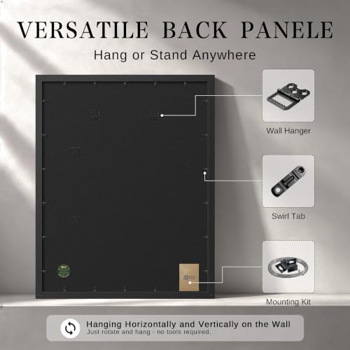 Image of VCK 22x28 Frame, Black Wood Poster Frame for Wall Display, 1 Pack