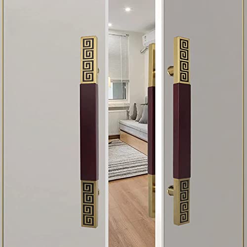 Poignée de porte de grange en acier inoxydable rouge 60 cm pour un design contemporain durable - 7