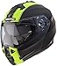 Price comparison product image Caberg Duke II flip-up helmet, black, yellow, matte, motorbike sun visor, pin-lock jet, C0IC00A7