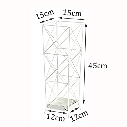 Support de vidange pour parapluies en fer forgé blanc de qualité supérieure - 8