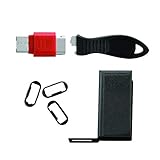 Kensington USB Port Lock with Cable Guard, Rectangular, K67719US