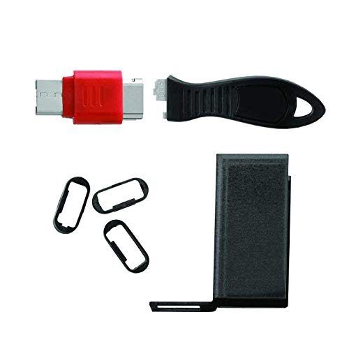 Kensington USB Port Lock with Cable Guard, Rectangular, K67719US