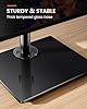 ErGear Single Monitor Stand for 13"-32" Screens, Freestanding Monitor Arm with Tempered Glass Base, VESA Desk Mount with Height Adjustable Swivel, Tilt, Rotation, VESA 75x75 100x100 Gaming #1