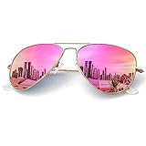 KALIYADI Classic Aviator Sunglasses for Men Women Driving Sun glasses Polarized Lens UV Blocking 58mm