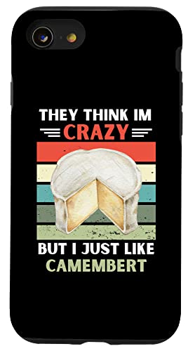 ���B���e�[�W They Think Im Crazy But I Just Like Camembert Lover �X�}�z�P�[�X iPhone SE (2020) / 7 / 8 �p